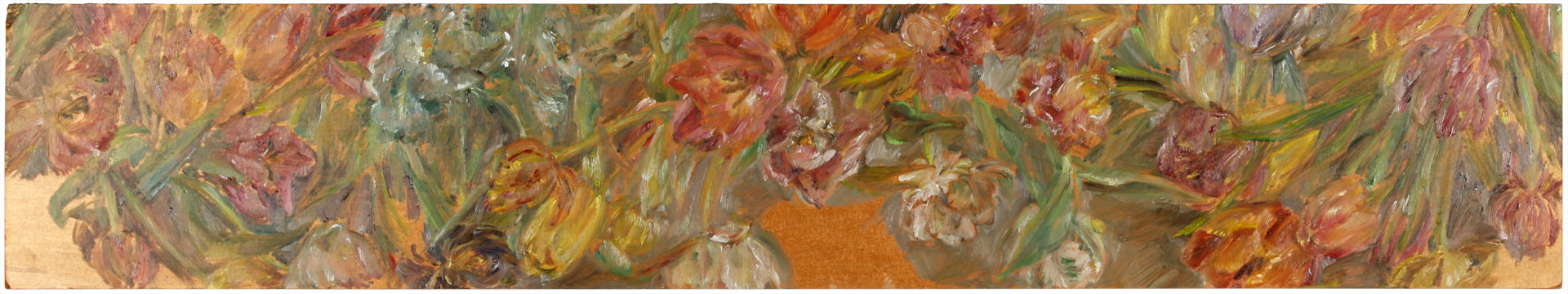 Blumen 3, Öl, 2022, 20 x 110 cm